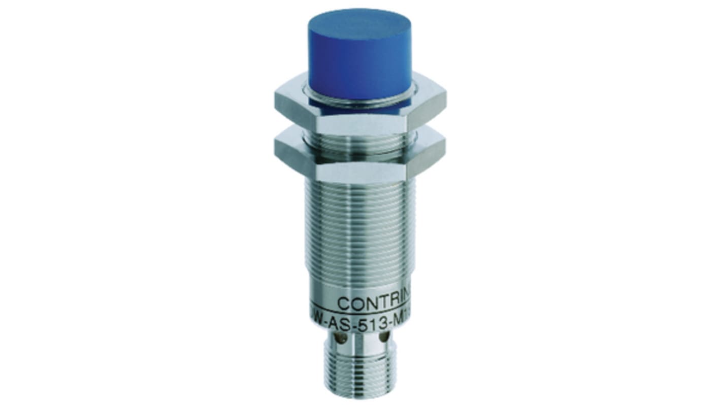 Sensor inductivo Contrinex, M18 x 1, alcance 20 mm, salida PNP, 10 ... 30 V cc, IP67