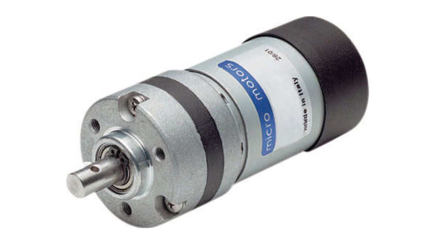 Micro Light Geared DC Motor, 5.5 W, 12 V dc, 6 rpm, 8mm Shaft Diameter