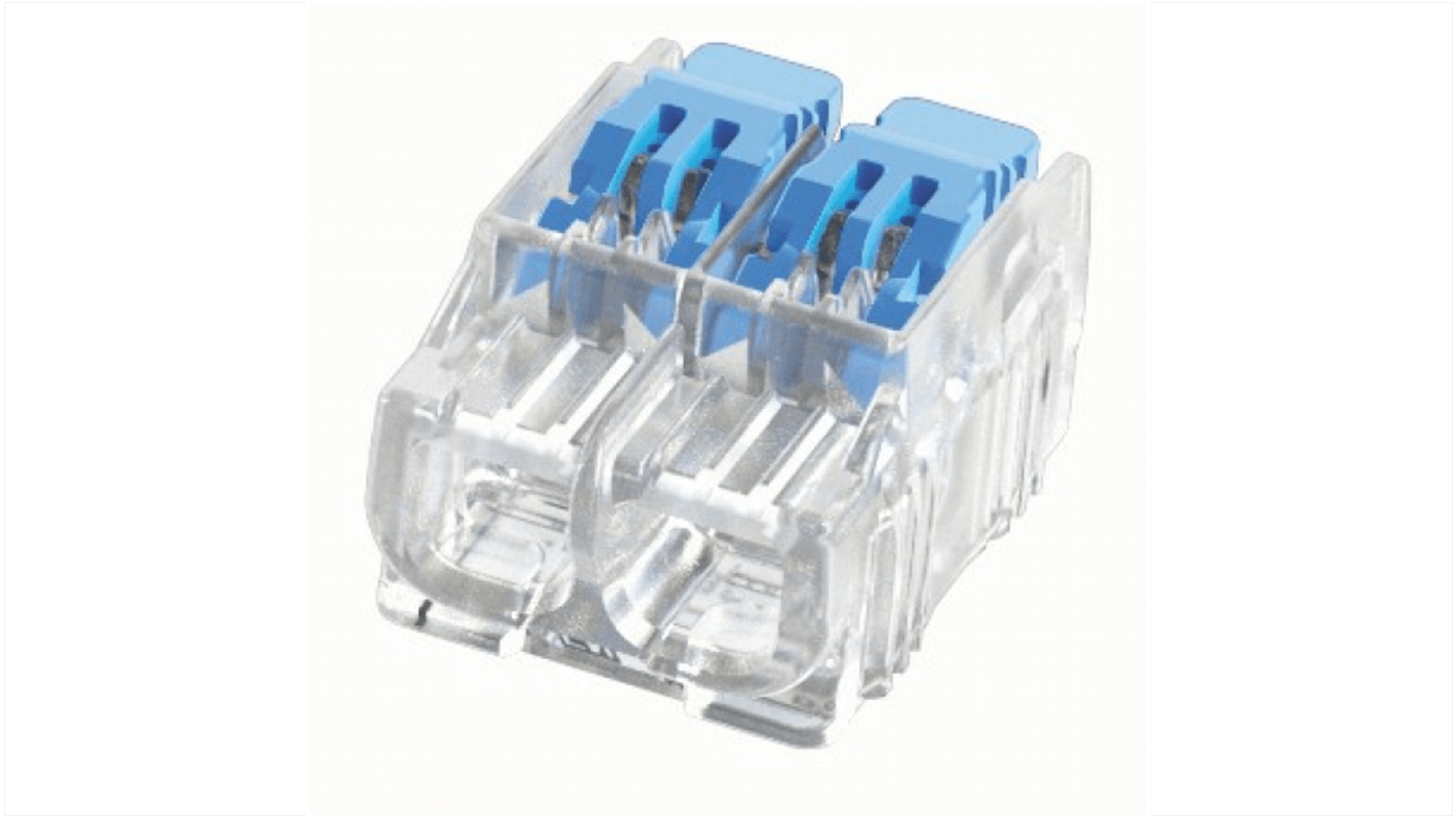 Ideal Industries Gen II Lever Series Connector, 2-Way, 32A, 24 → 12 AWG Wire, Push In Termination