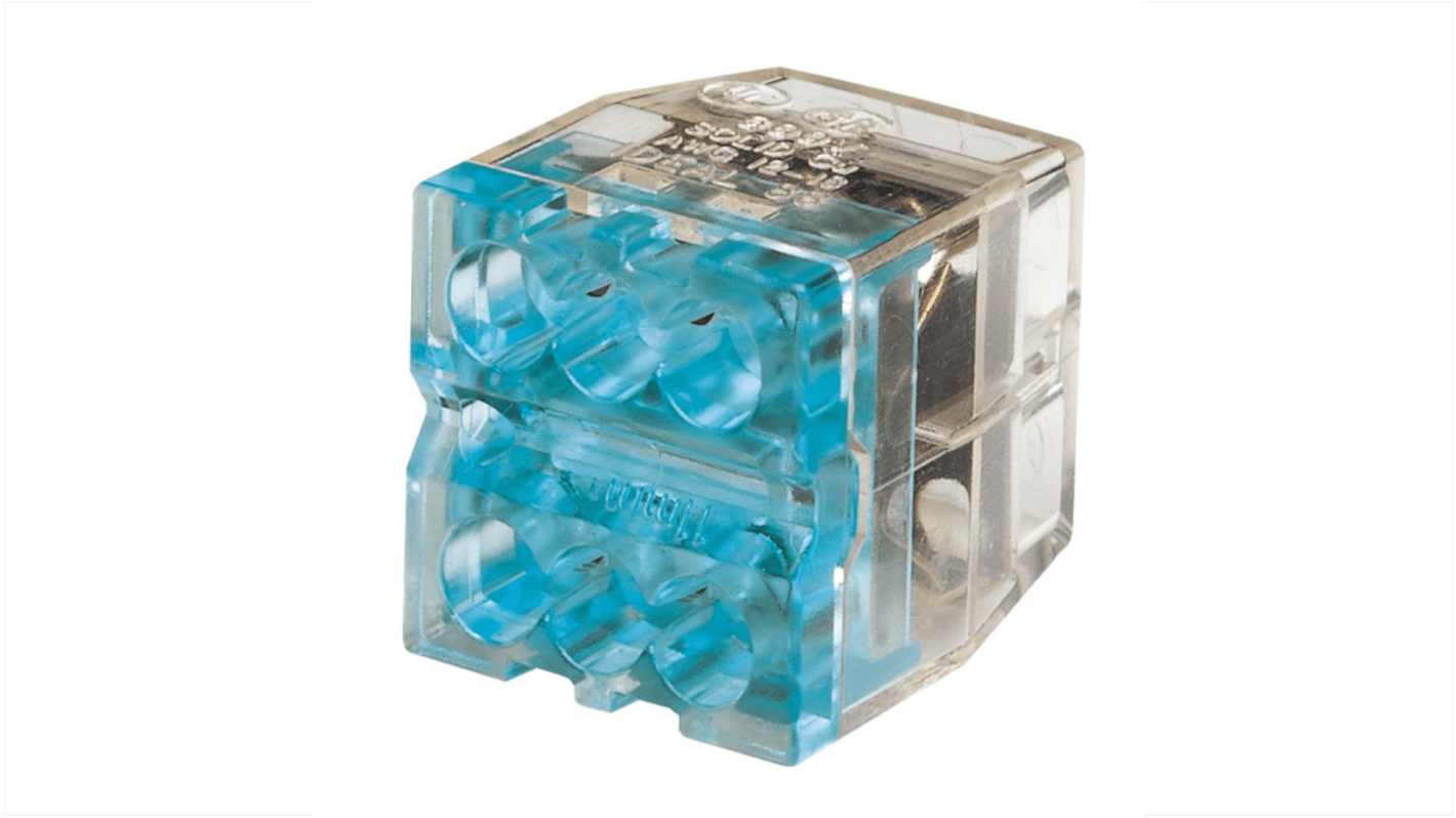 Ideal Industries 30-08 Series Connector, 6-Way, 32A, 24 → 12 AWG Wire, Push In Termination