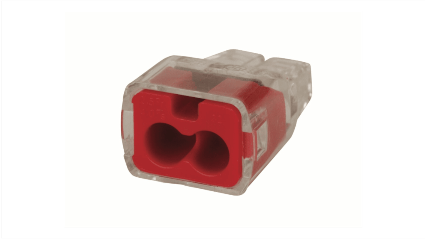 Ideal Industries 中継用端子台, 2極, 32A, 12 AWG, プッシュイン