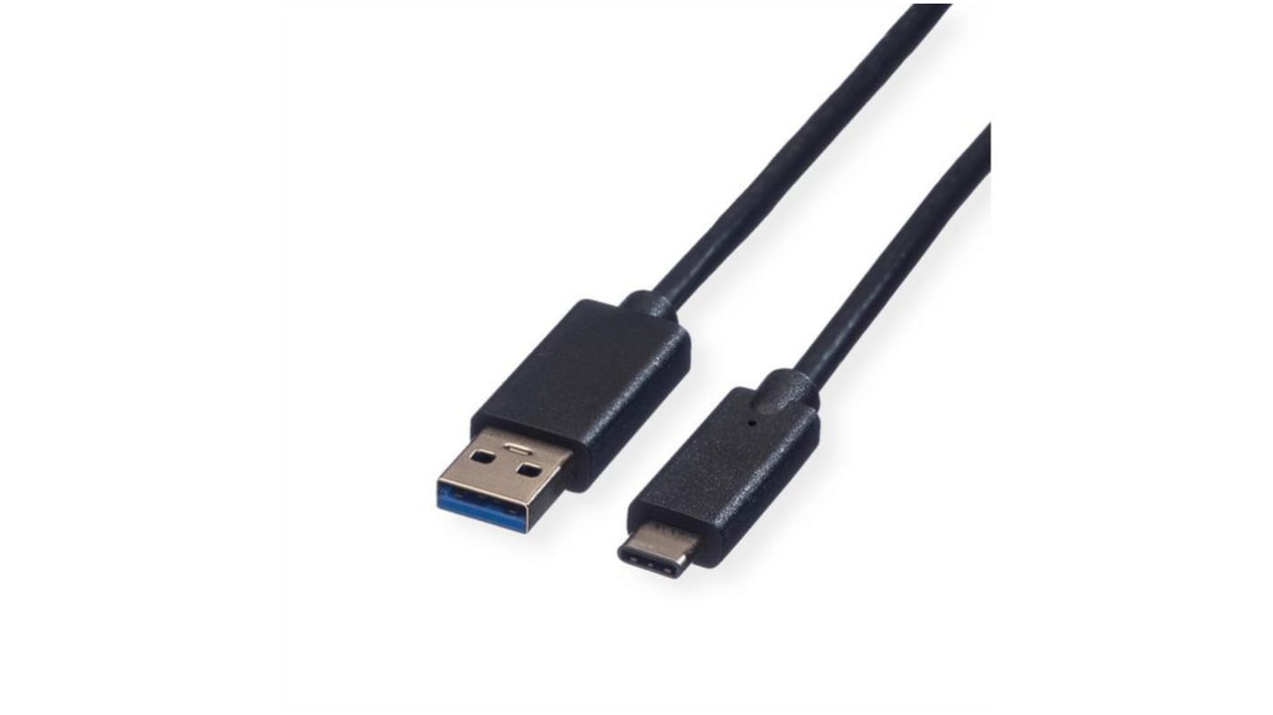 Roline USB-Kabel, USBA / USB C, 1m USB 3.2