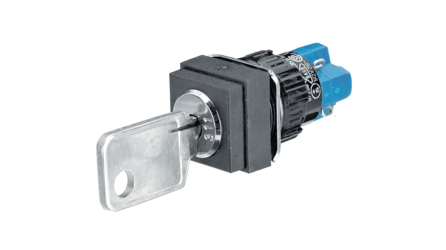 EAO IP65 Key Switch, SPDT, 5A 2-Way