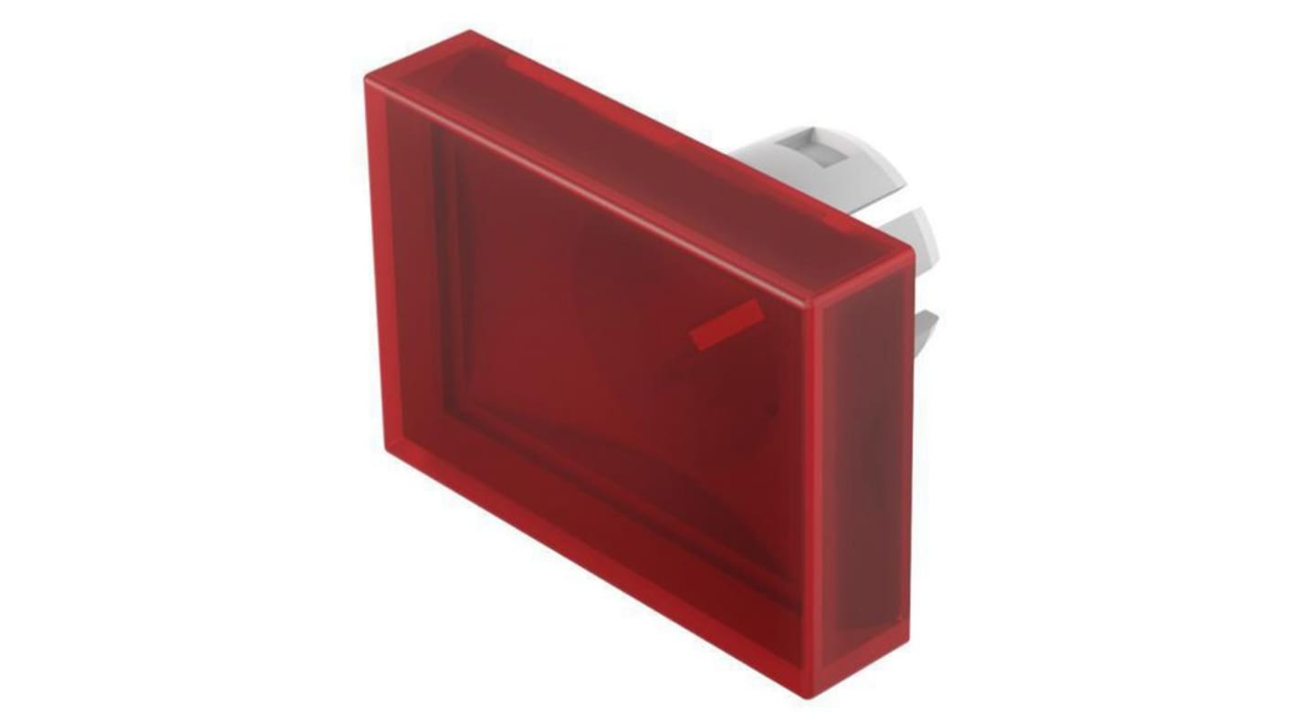 EAO Red Rectangular Push Button Lens for Use with 51 Series Switches