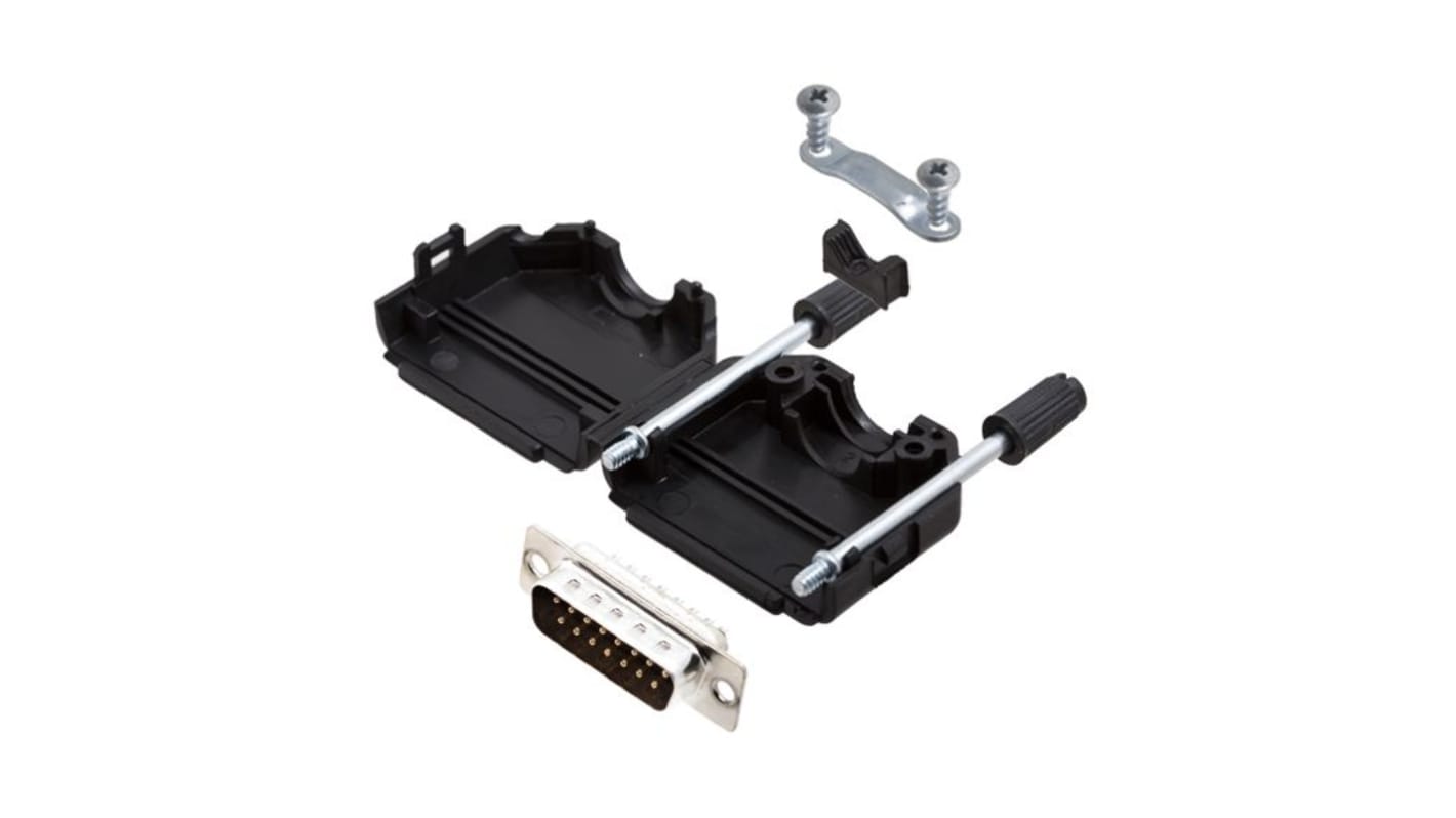 Encitech Connectors 6355 9 Way Solder Mount D-sub Connector Plug