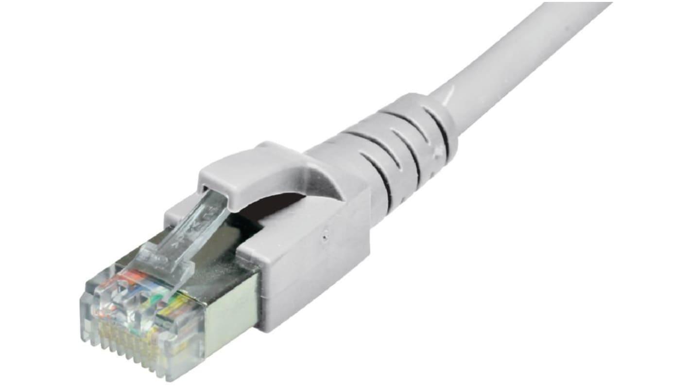 Cable Ethernet Cat6a Dätwyler Cables de color Gris, long. 15m, funda de LSZH