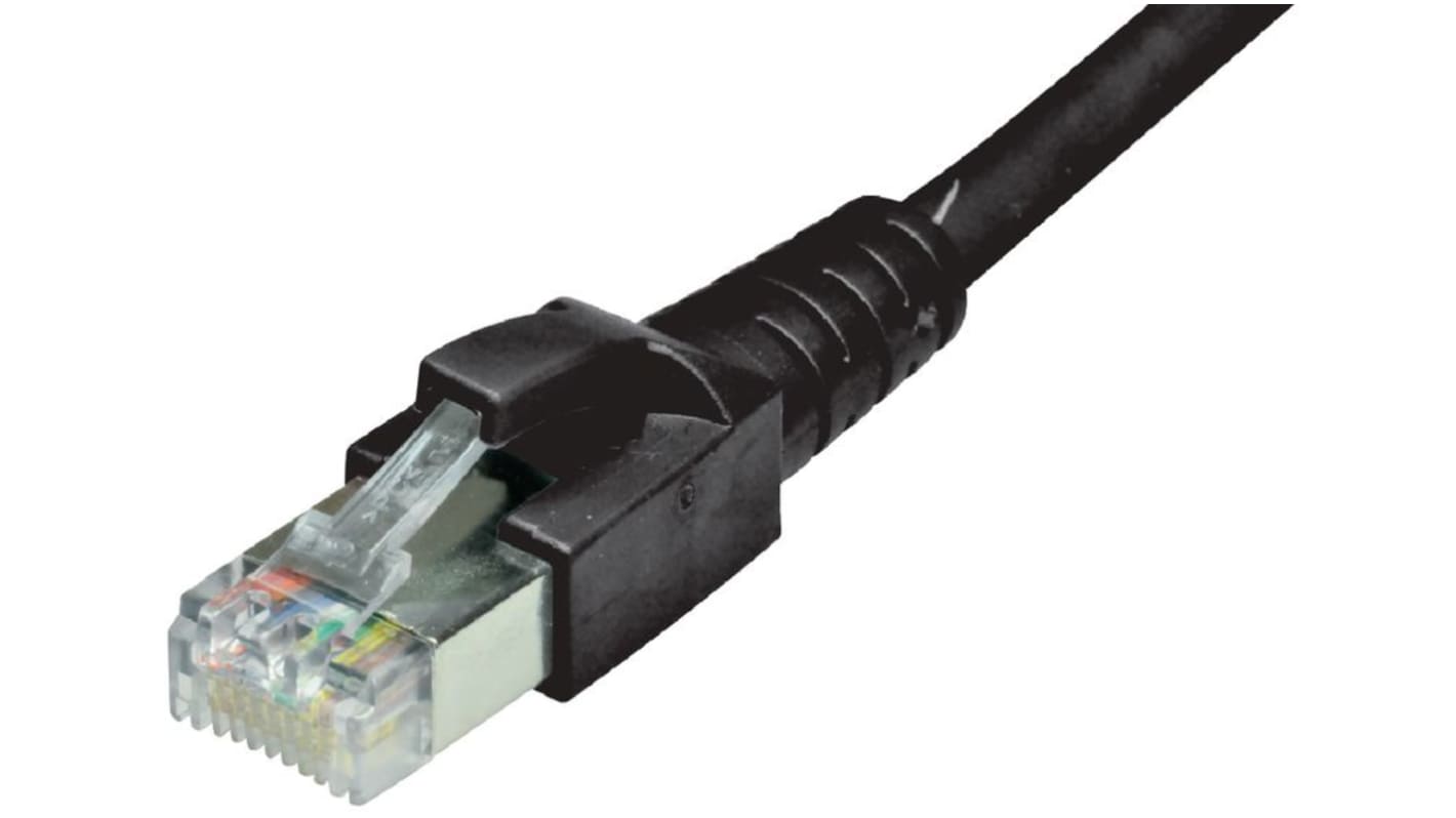 Cavo Ethernet Cat6a Dätwyler Cables, guaina in LSZH col. Nero, L. 500mm