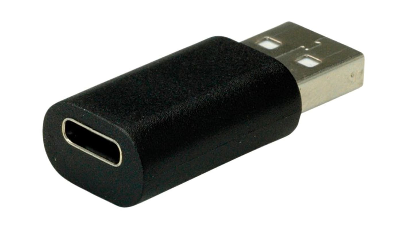 Adaptador USB Value 12.99.2995, Macho a Hembra, Recto, Montaje de Cable, Versión 2.0