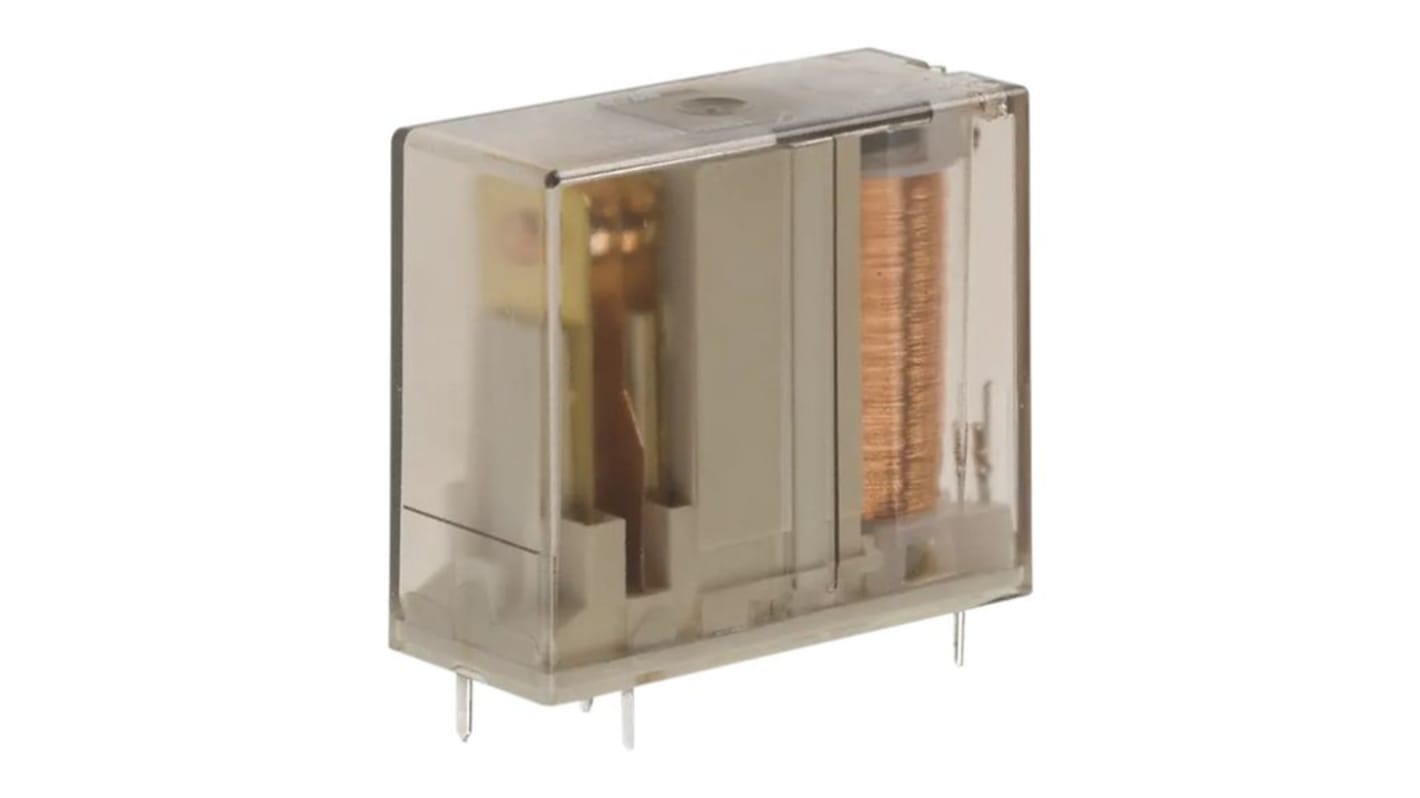 TE Connectivity PCB Mount Power Relay, 24V Coil, 16A Switching Current, SPDT