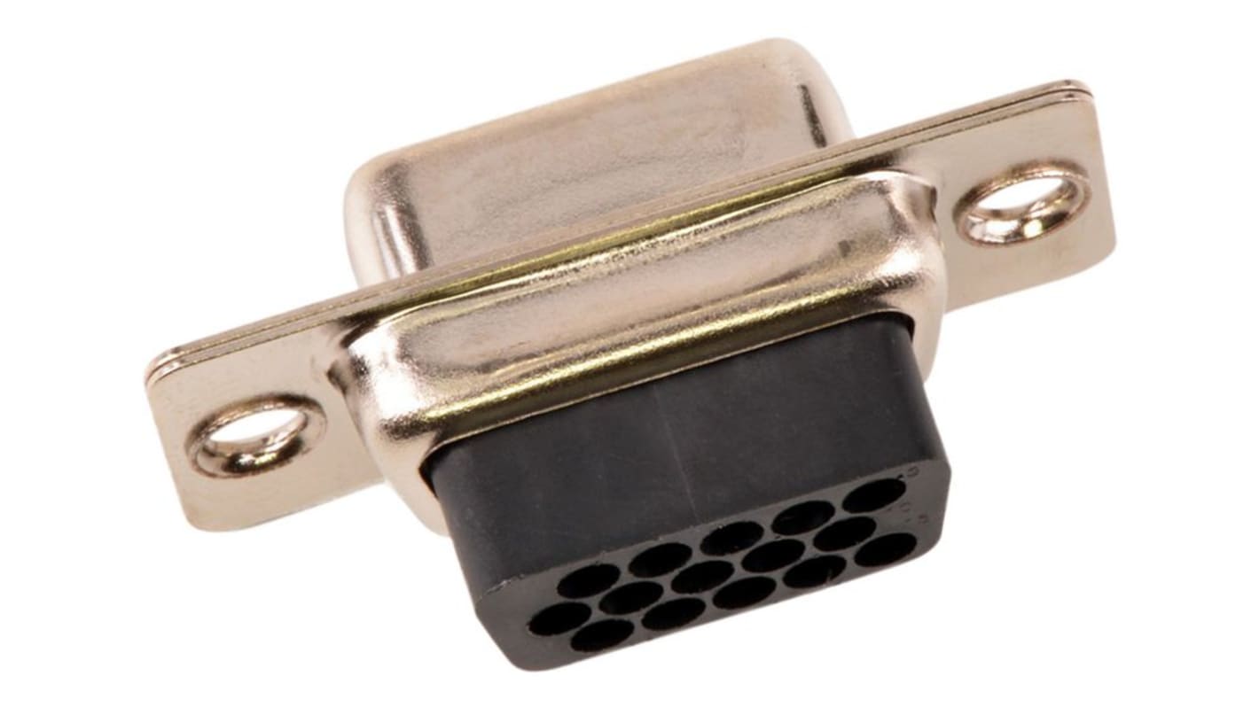 FCT from Molex 173113 15 Way Panel Mount D-sub Connector Socket, 1.98mm Pitch