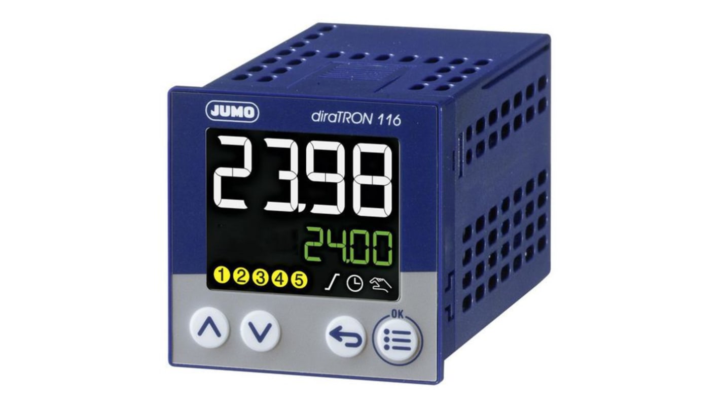 Rs-Online Termoregolatori PID Jumo diraTRON 240 V 45 x 45 x 77.9mm Logica relè