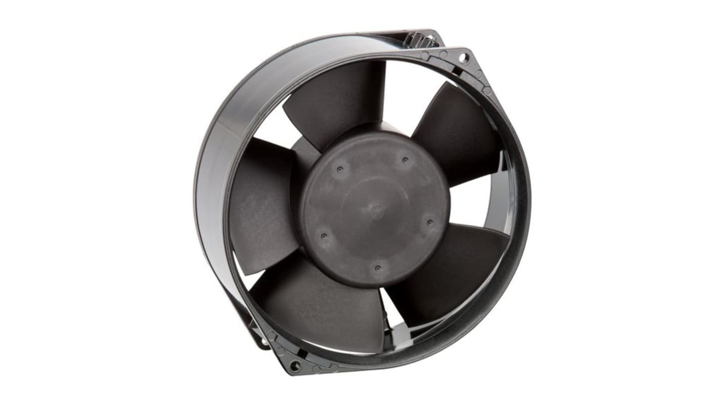 ebm-papst Axial Fan, 24 V dc, dc Operation, 345m³/h, 2.45 → 22W, 615mA Max, 150 x 150 x 55mm