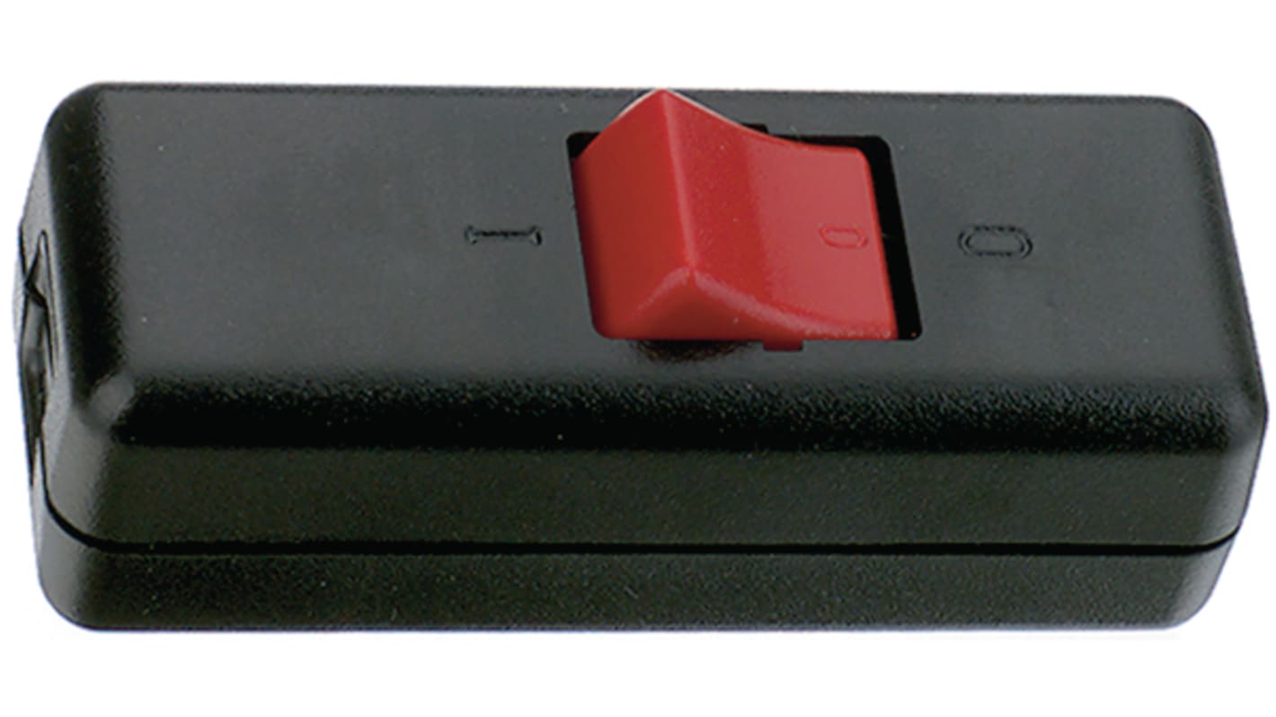 Interruttore luce inter BÄR serie 8010, Nero, Rosso