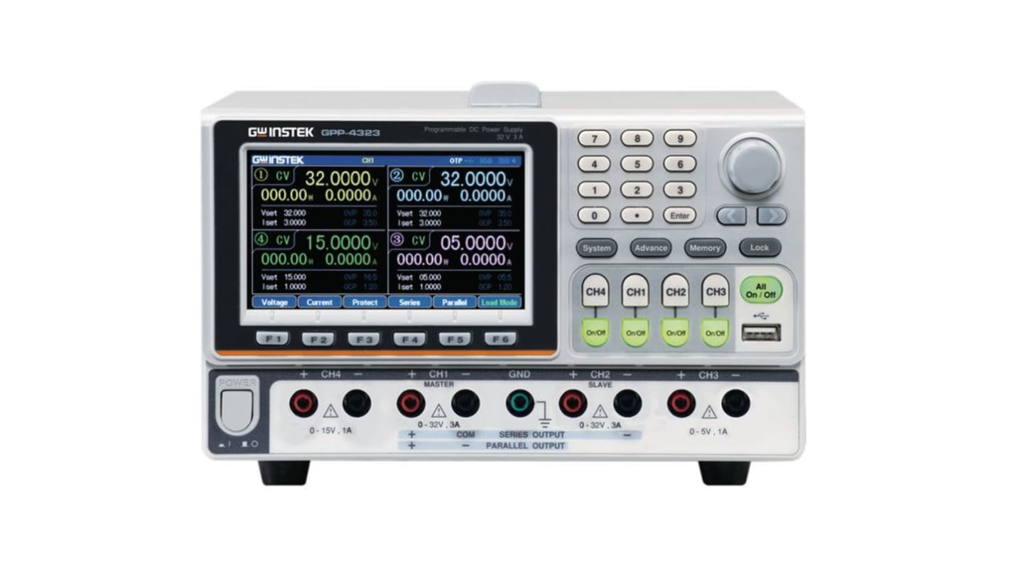 Zasilacz laboratoryjny 5 V, 15 And 32 V 1A GW Instek 217W