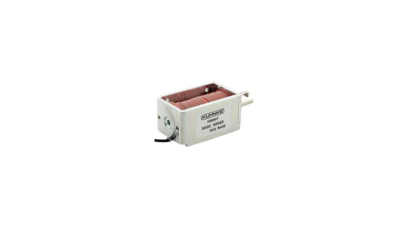 Kuhnke H Series Linear Solenoid, 24 V dc, 0.6N, 30X26X49.5 mm