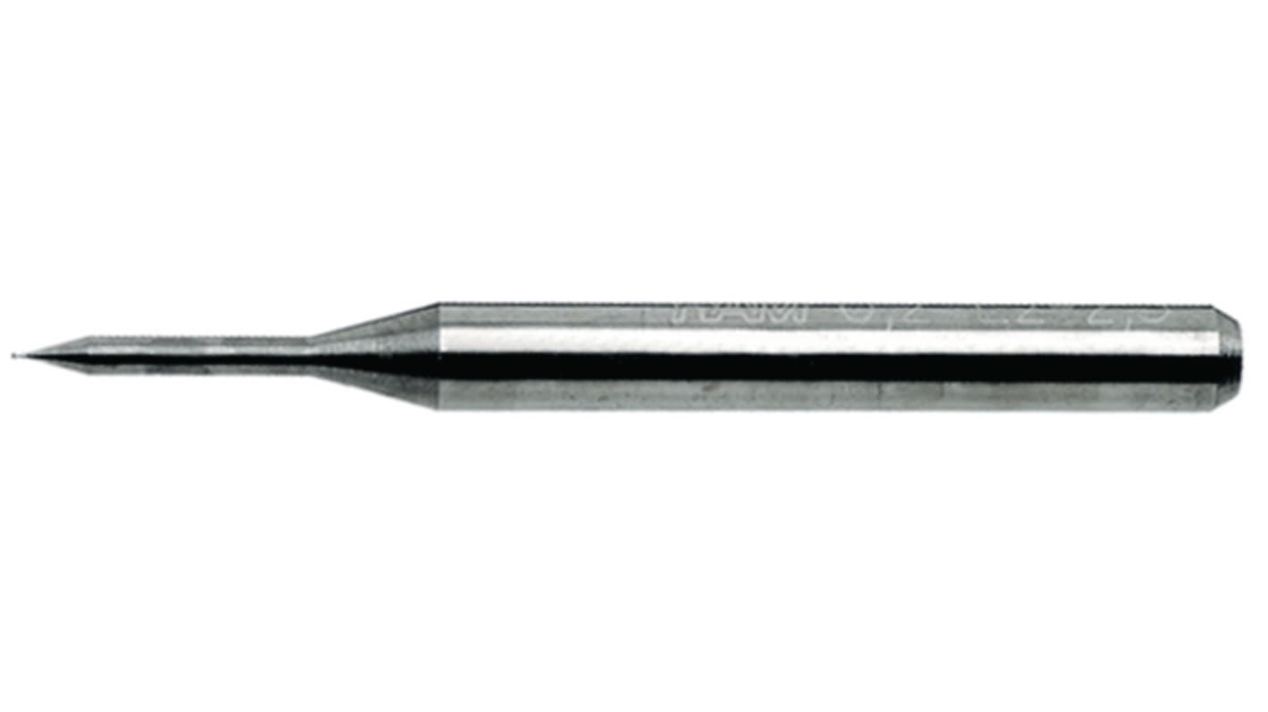 HAM Micro Prima Ultra-Feinstkorn-Hartmetall Steinbohrer, Metallbohrer, Holzbohrer 0.3mm x 38 mm