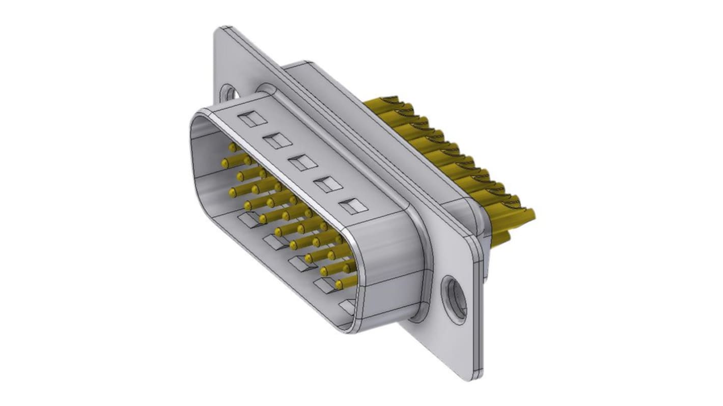 Deltron HD 26 Way Solder Mount D-sub Connector Plug