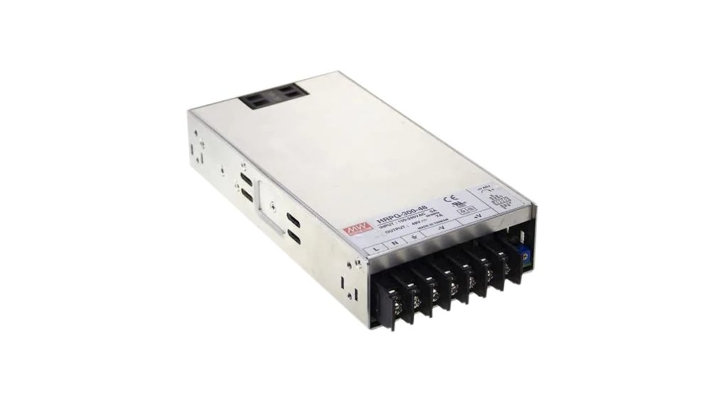 Alimentatore switching MEAN WELL HRP-300N3-12, 324W, ingresso 88 → 264V ca, uscita 12.25V cc, 27A