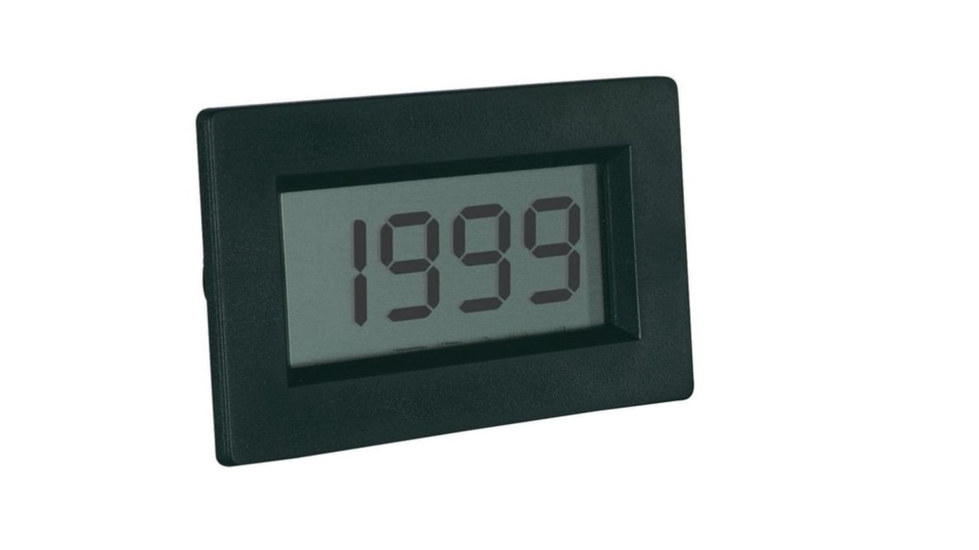 PeakTech LDP Einbaumessgerät für Spannung H 38mm B 54mm 3.5-Stellen T. 22.5mm
