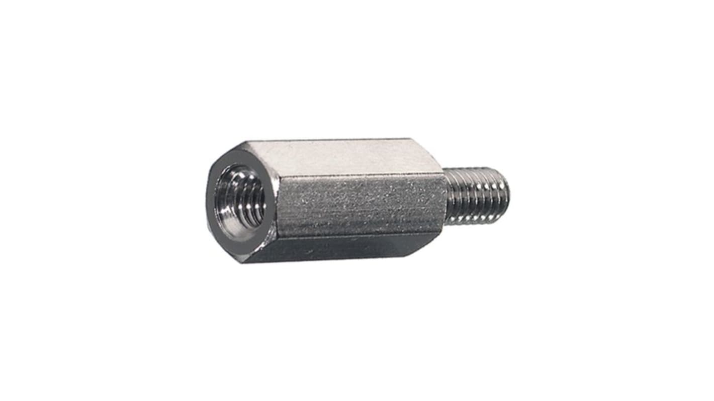 S.A Bourqui Jean Standoff, M3 Thread, 10mm Body, Stainless Steel