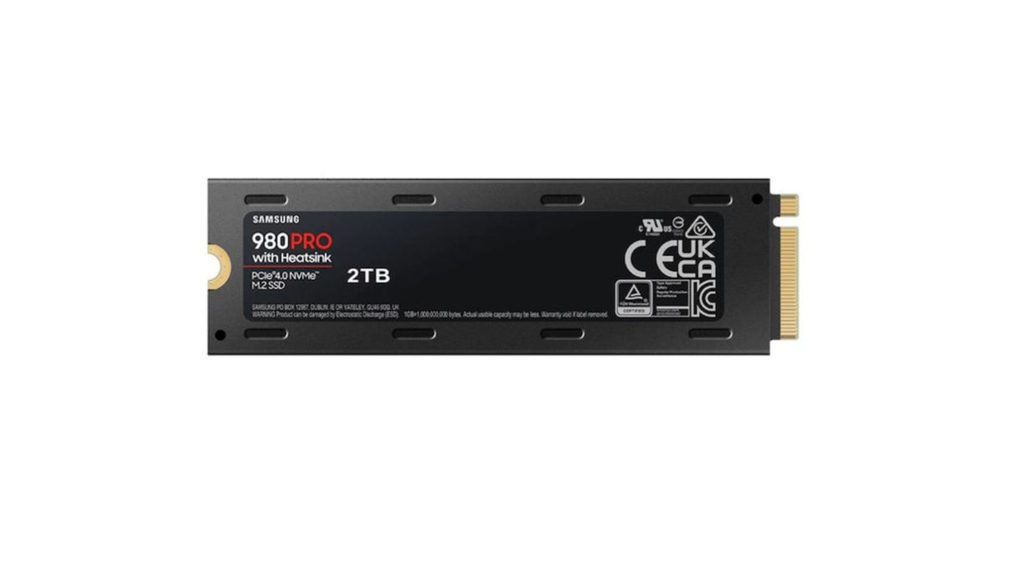 MZ V8P2T0CW Disque dur HDD SSD 2 To M.2 2280 NVMe PCIe Gen 4 x 4 Samsung SSD PRO avec Heatsink PRO 2TB RS
