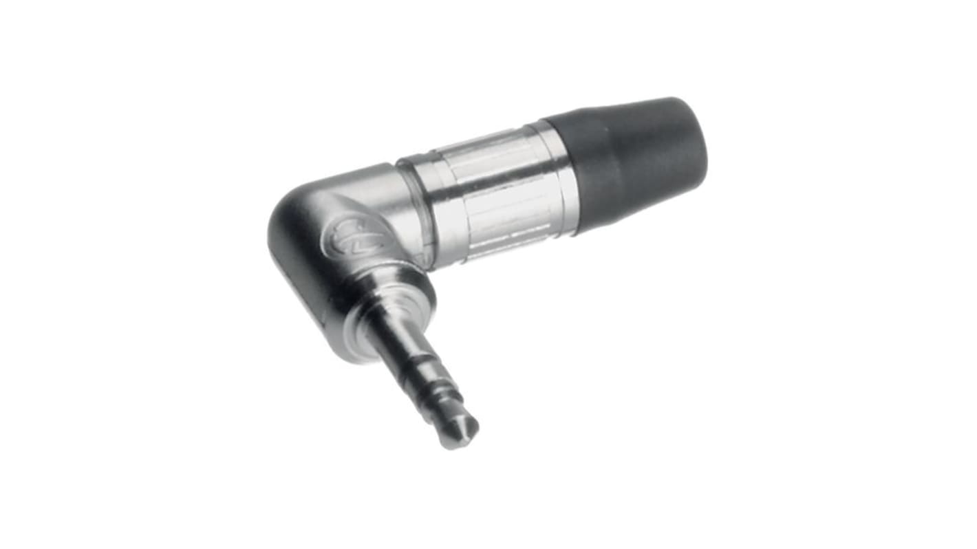 Jack dugó Dugasz, Derékszögű, Kábelre szerelhető, 3,5 mm