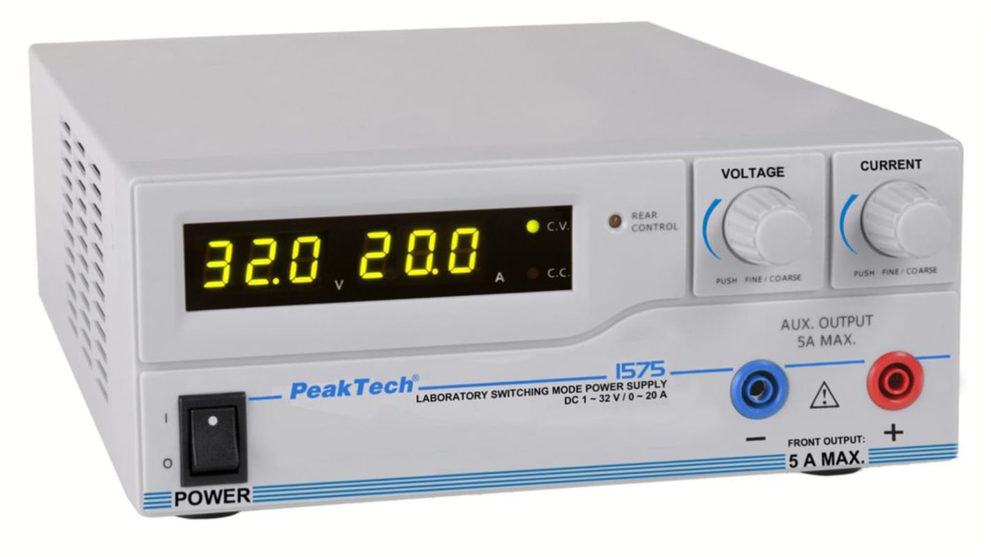 Zasilacz laboratoryjny 0 → 32V 20A PeakTech 640W Zasilacz laboratoryjny