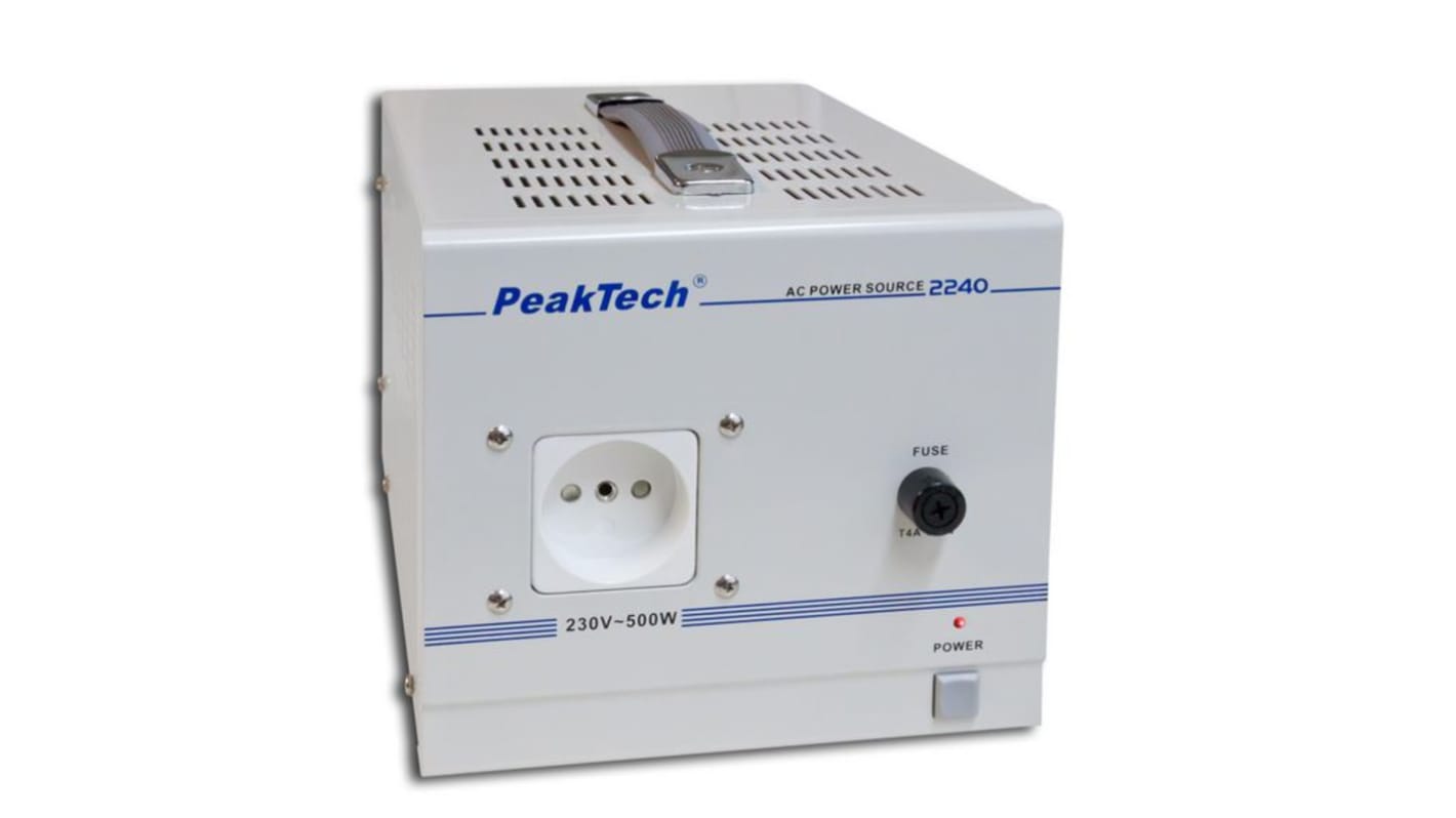 PeakTech 500W Skilletransformer, P: 230V ac, S: 230V ac, 2.5A