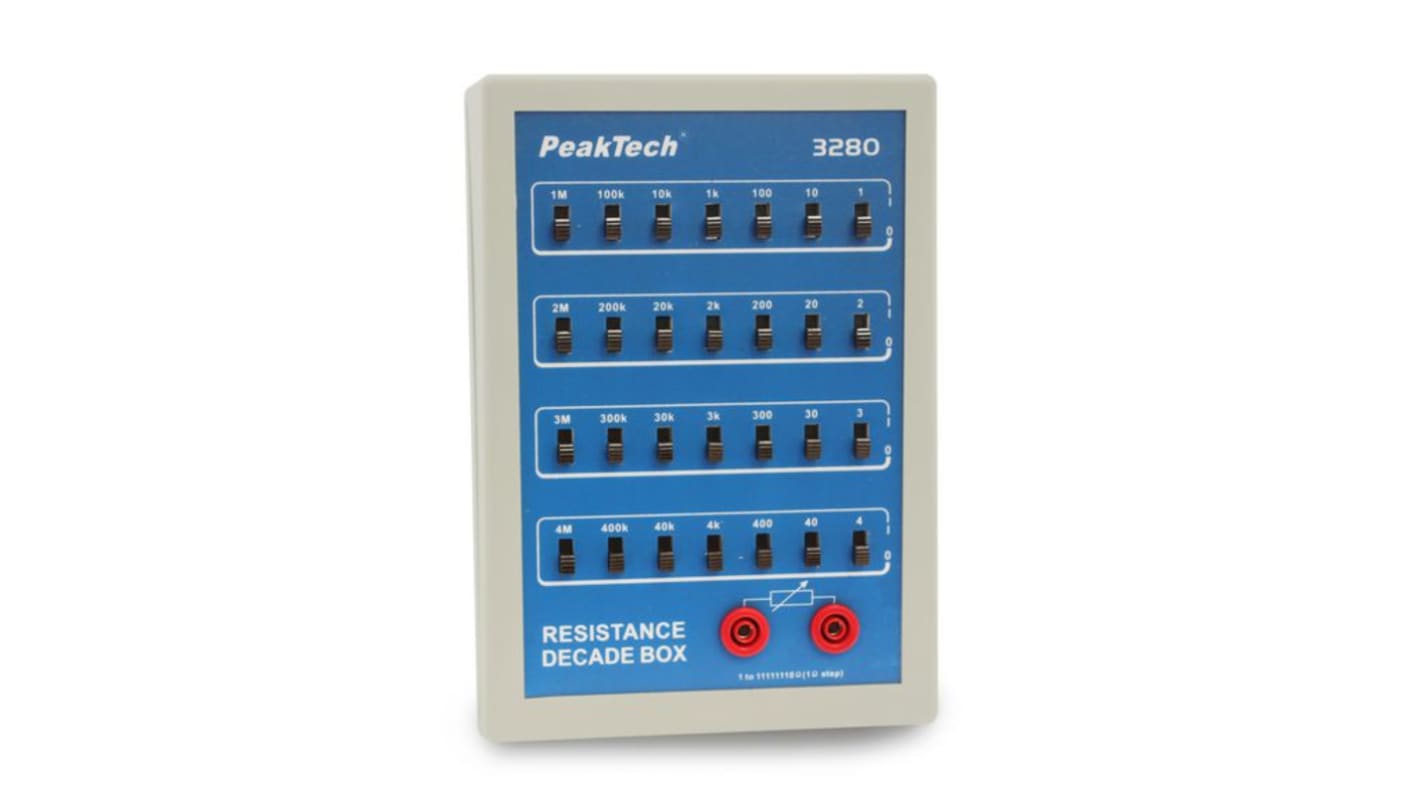 Cassetta a decade resistiva PeakTech P3280