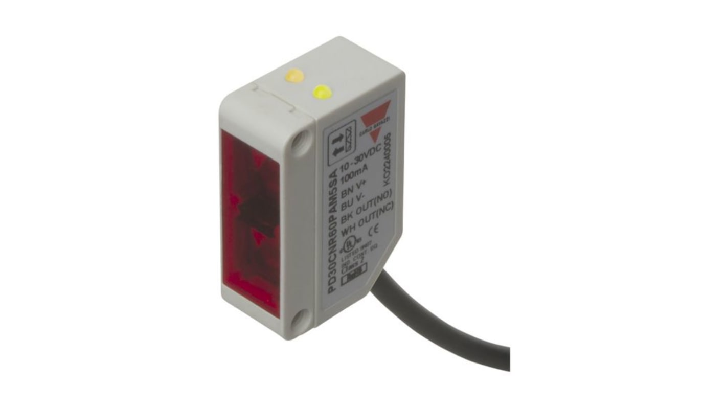 Rs-Online Sensore fotoelettrico Rettangolare CAP-XX a diffusione rilevamento 200 mm uscita PNP