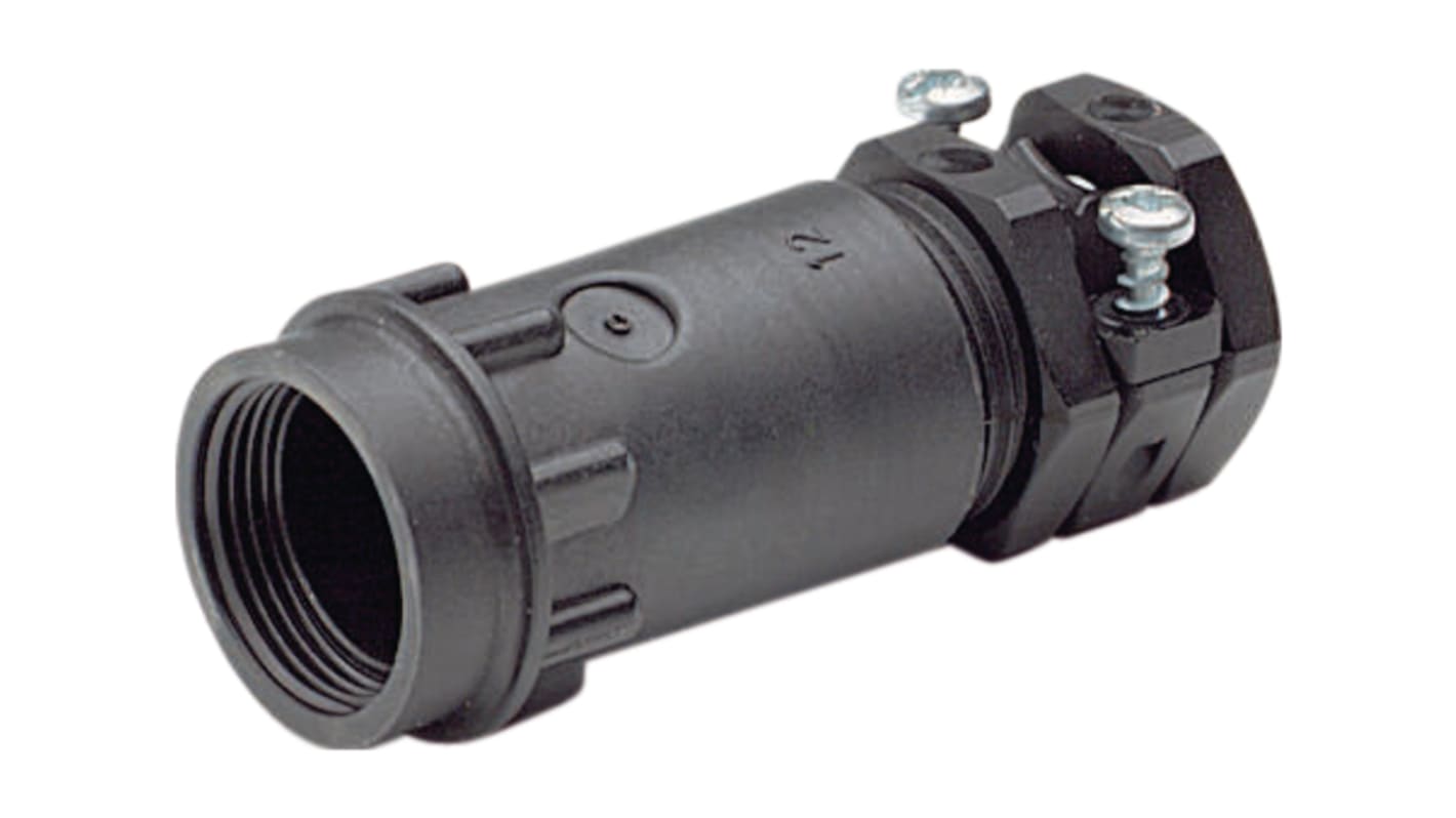 Souriau Sunbank by Eaton Black Strain Relief, Shell Size 22 for use with UTG Series Circular Connector