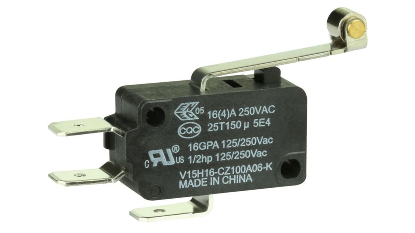 Microinterruttore, Honeywell, 1CO, 16A, Attacco rapido