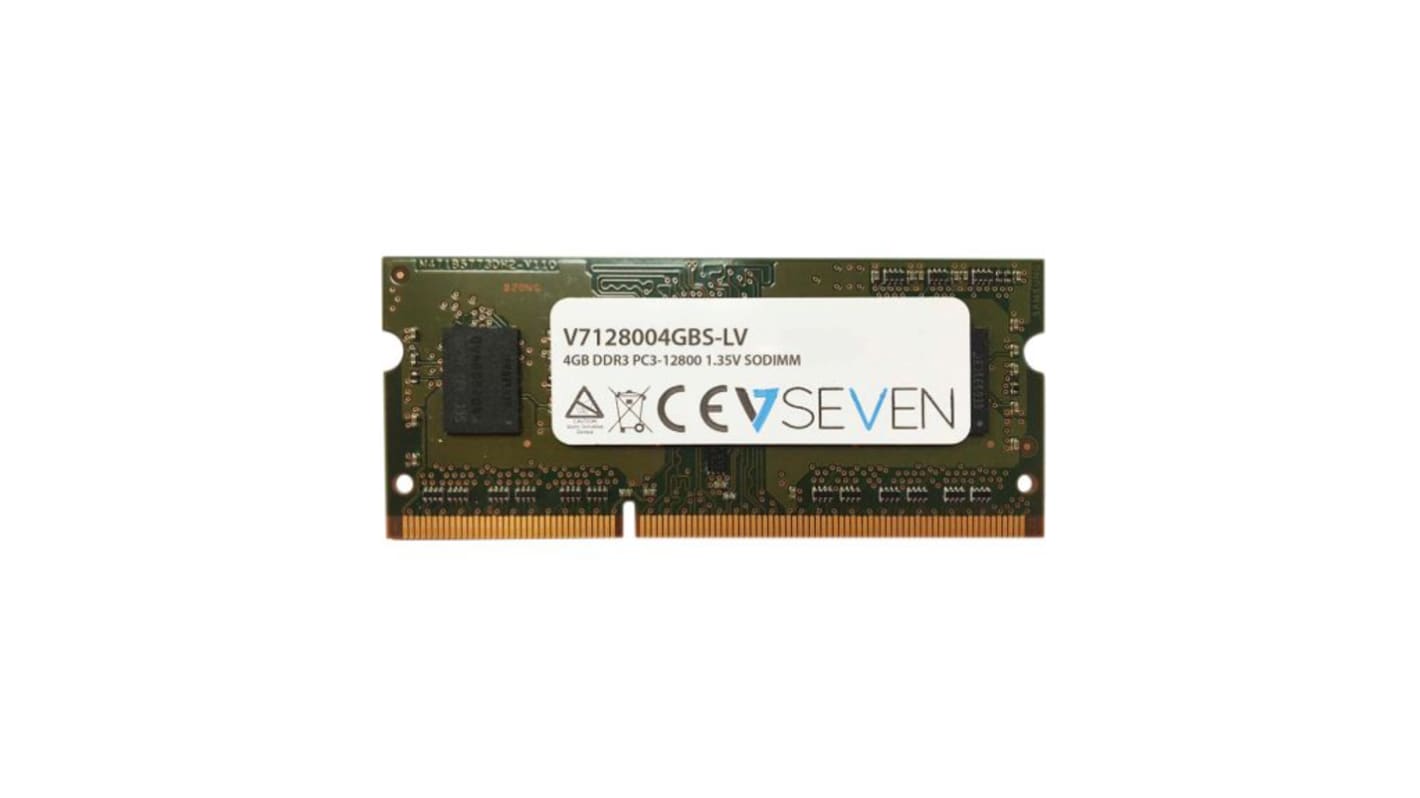 V7 4 GB DDR3 RAM, 1600MHz, SODIMM