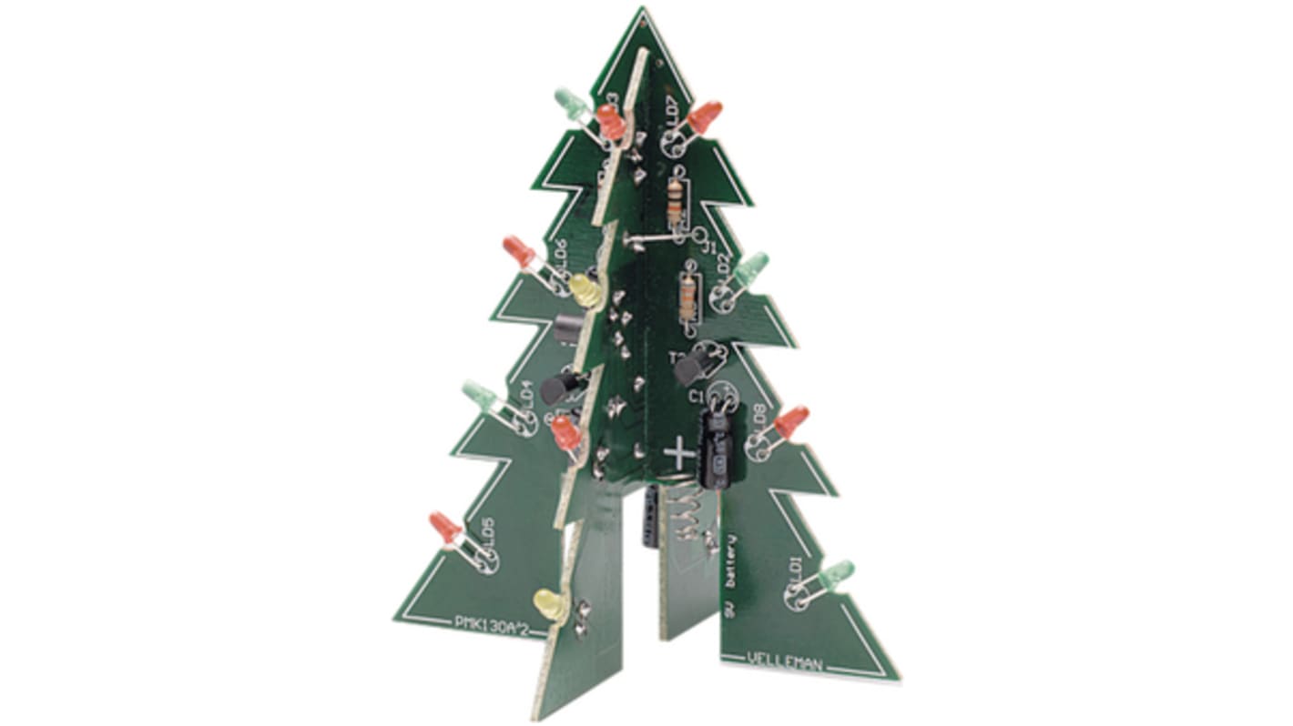 Velleman Components LED-Matrix LED Set LED-Modul, 3D Xmas Tree Board