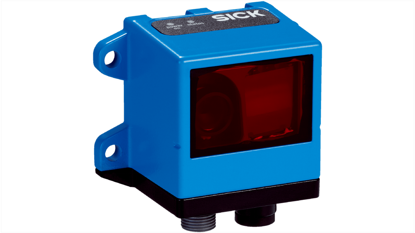 Sensor de color Sick serie OLM100, alcance 100 mm, LED, 10 → 30 V, interfaz SSI, IP65