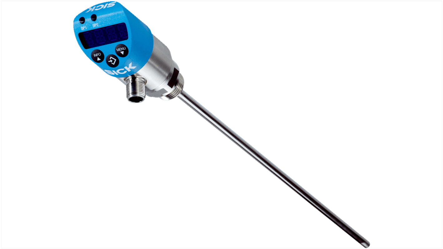 SICK PT100 RTD Sensor, 6mm Dia, 350mm Long, 2 Wire, G 1/2, = ± 0.15 °C +80°C Max