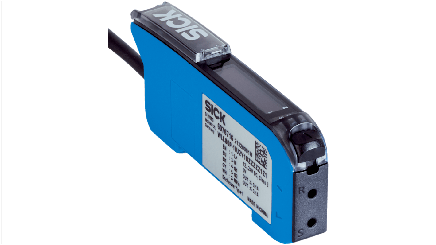 SICK Fibre Optic Sensor, PNP/NPN Output IO-Link, IP54, 12 → 30 V dc