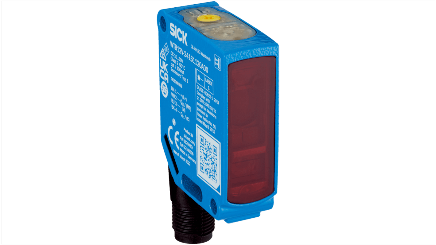 Rs-Online Sensore fotoelettrico Rettangolare SICK Soppressione di primo piano rilevamento 14 m uscita PNP/NPN