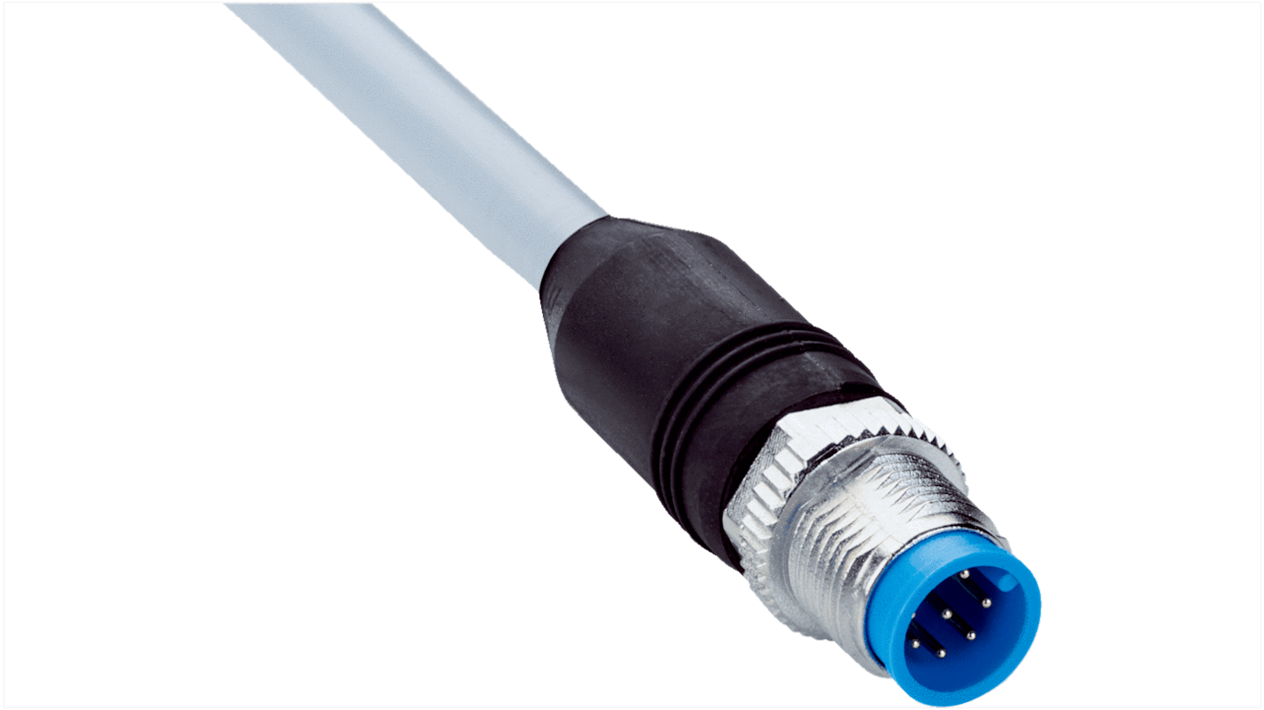 Złącze i kabel ze złączem Złącze M12 liczba rdzeni 8 długość 5m Rodzaj A Męskie