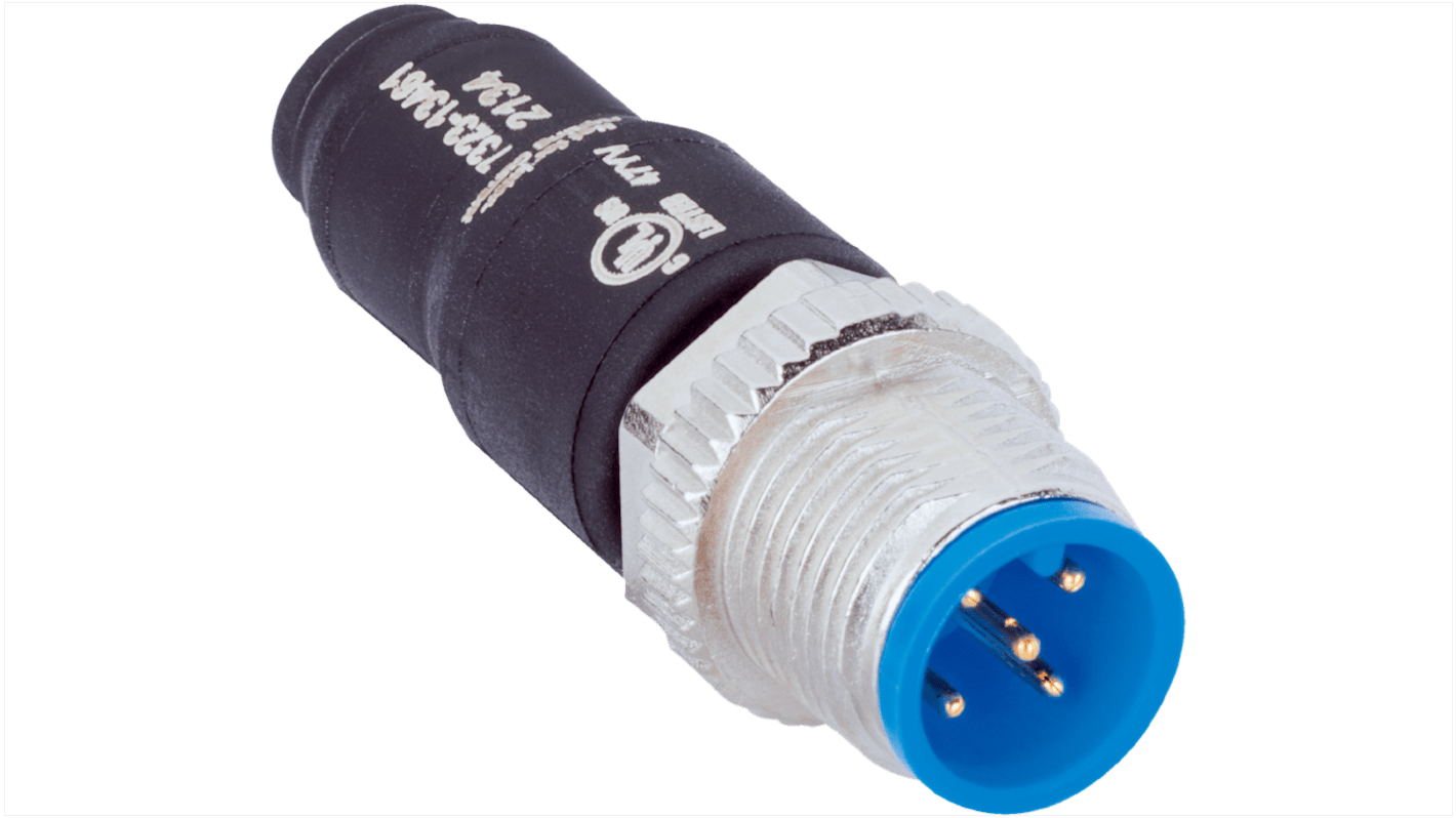 Złącze i kabel ze złączem Złącze M12 Rodzaj A Męskie