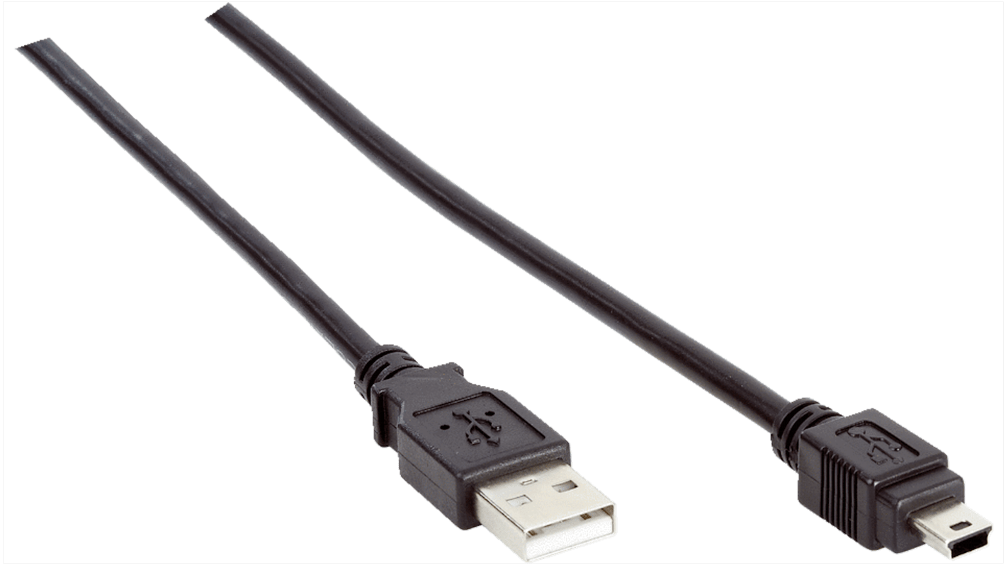 SICK, USB A → Mini USB A ロボットケーブル, 5m, シールド付き オス → オス