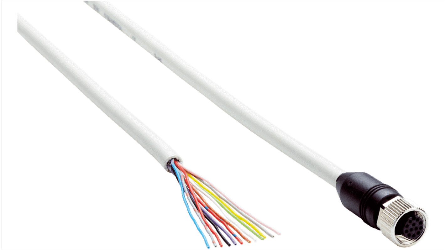 Złącze i kabel ze złączem Złącze M12 długość 2m Rodzaj A Żeńskie
