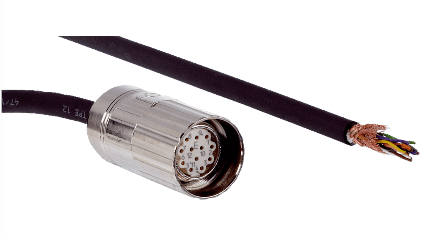 Złącze i kabel Złącze A M23 liczba rdzeni 12 długość 5m Rodzaj A Żeńskie