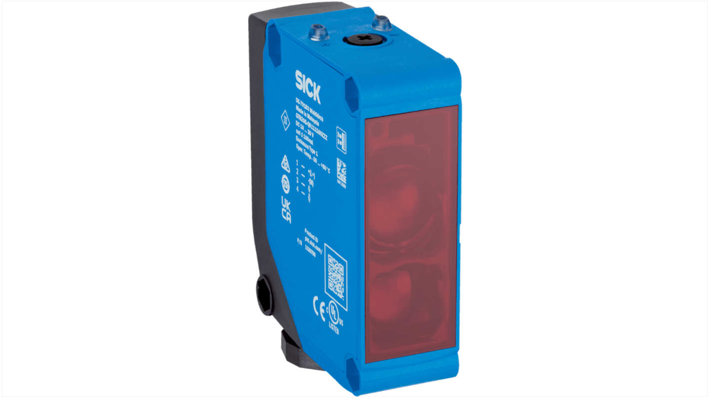 Rs-Online Sensore fotoelettrico Rettangolare SICK rilevamento 2 m uscita Relè