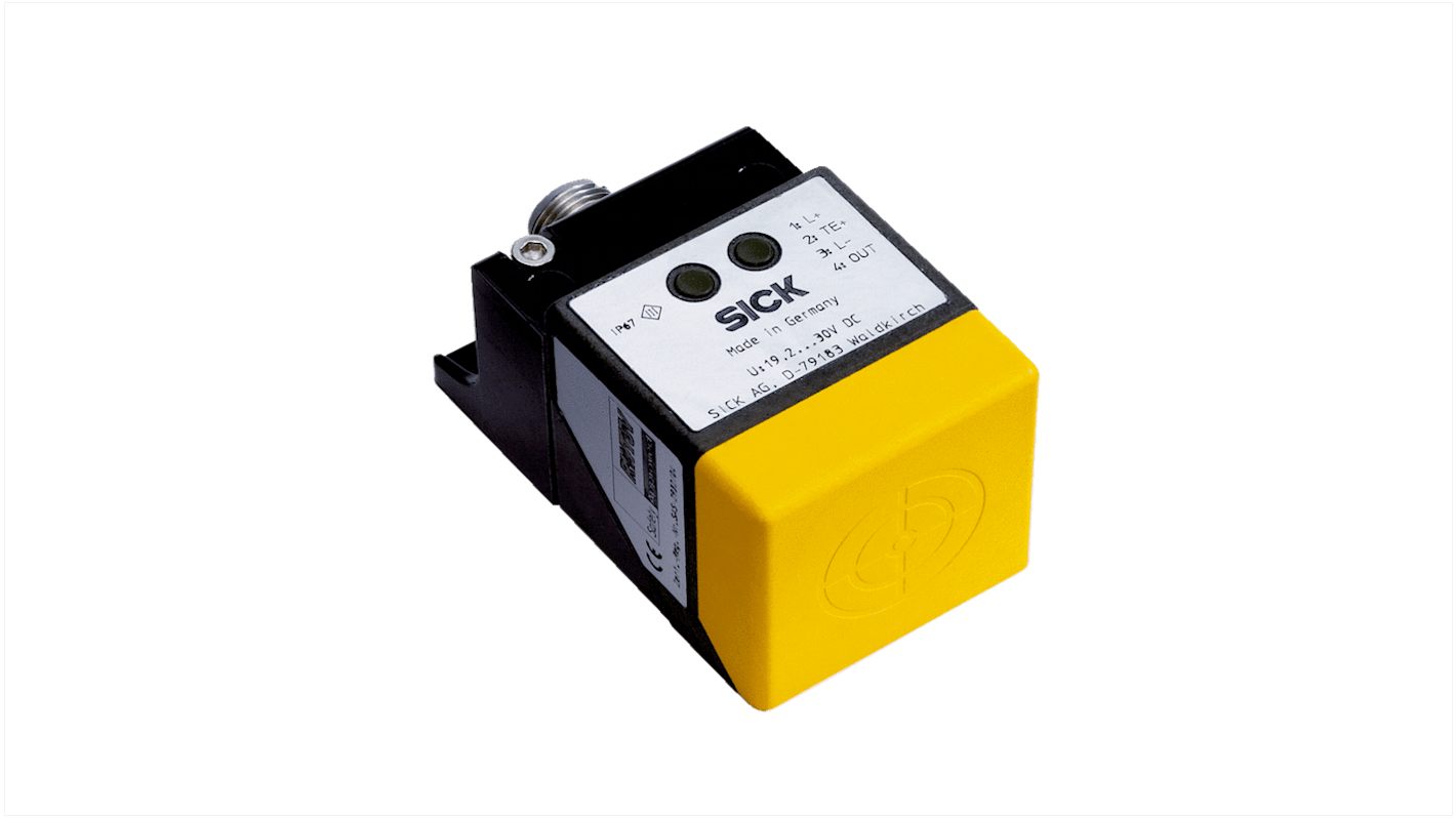 Sick IN40 Series Non-Flush Inductive Non-Contact Safety Switch, 24V dc, Die Cast Zinc Housing, M12