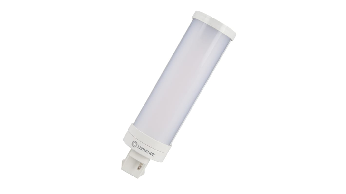 LEDVANCE DULUX GX24d-2 LED Bulbs 7 W(18W), 3000K, Warm White, Tubular shape