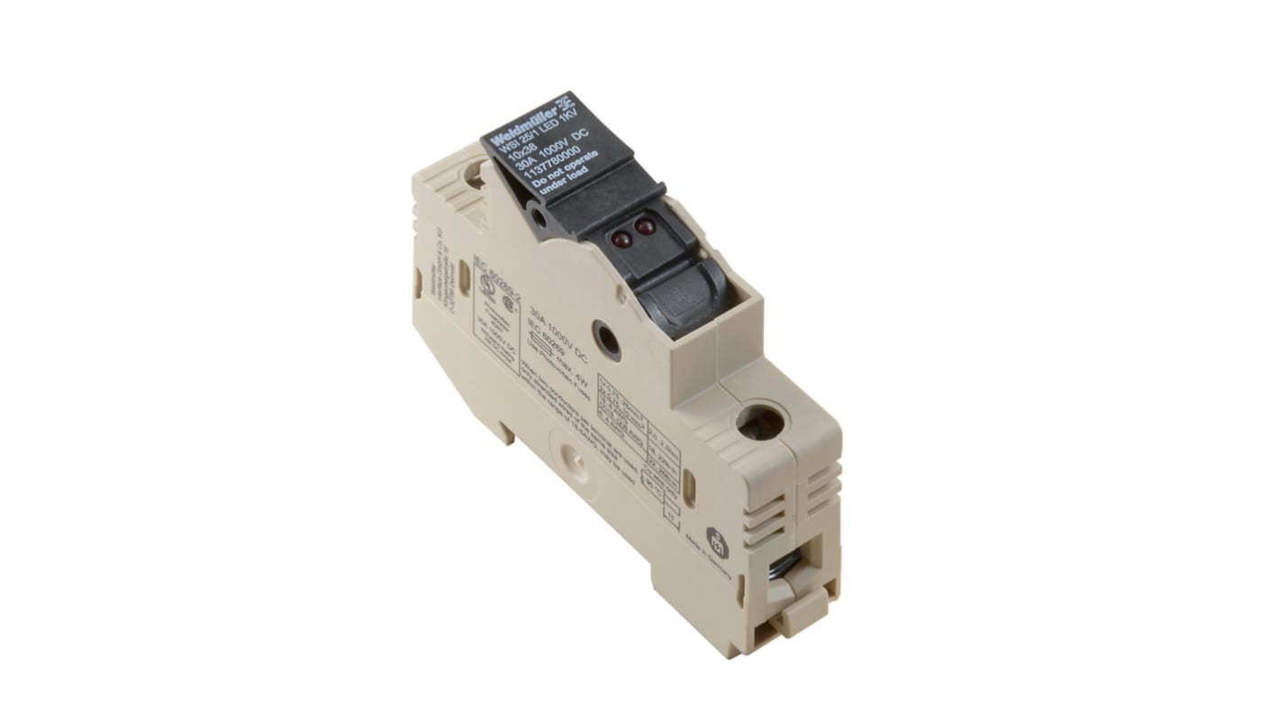 Weidmüller 1137780000 WSI Series Dark Beige, 25mm², 1-Level, Screw Termination, Fused, ATEX, IECEx
