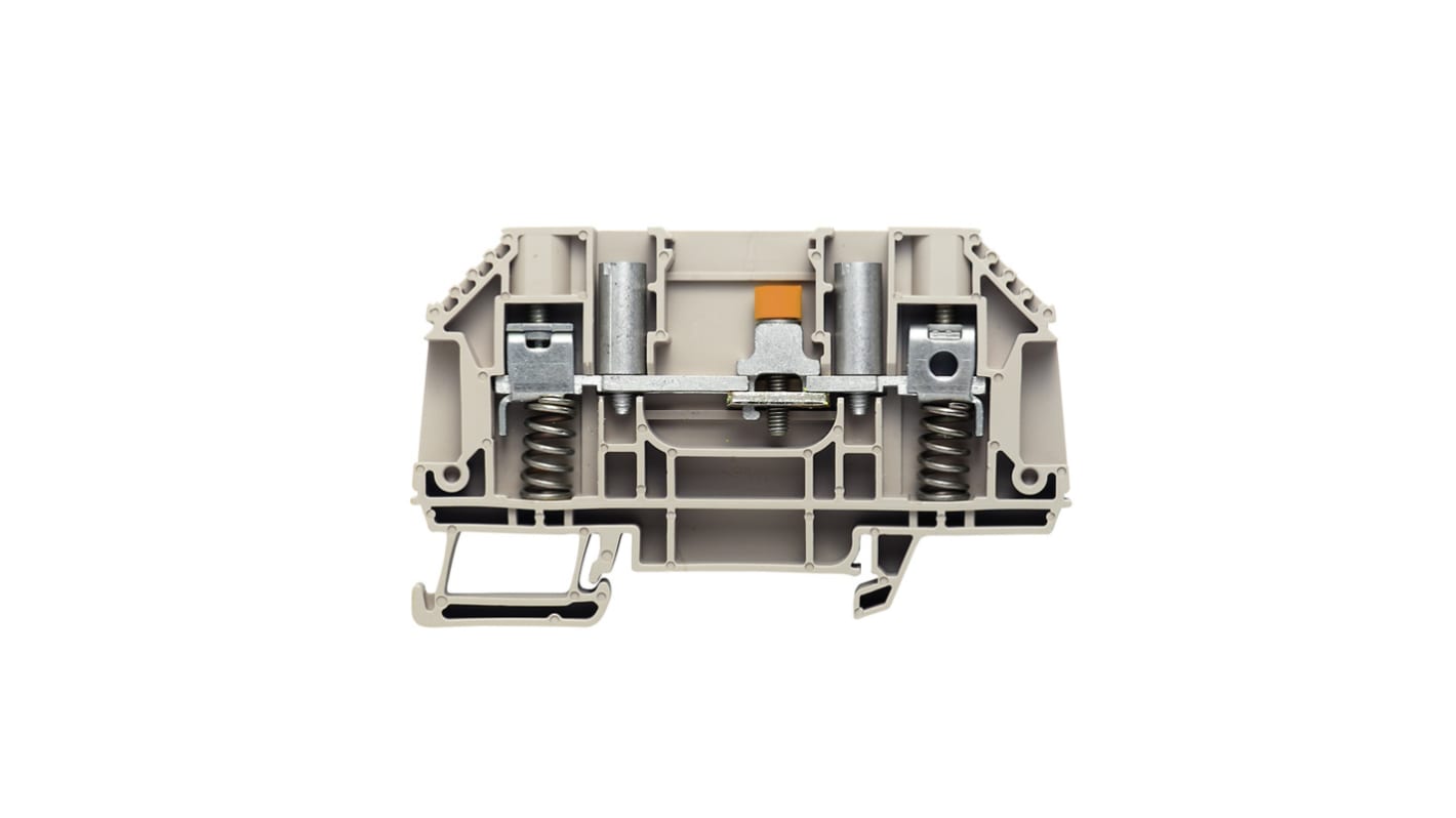 Weidmüller 1161690000 WTI Series Dark Beige, 6mm², 1-Level, Screw Termination, ATEX, IECEx