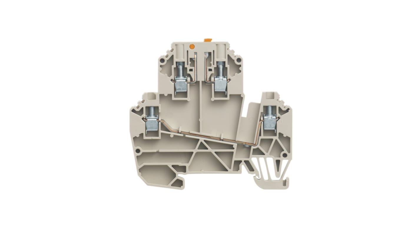 Weidmüller 1247310000 WDK Series Dark Beige, 2.5mm², 2-Level, Screw Termination, ATEX, IECEx