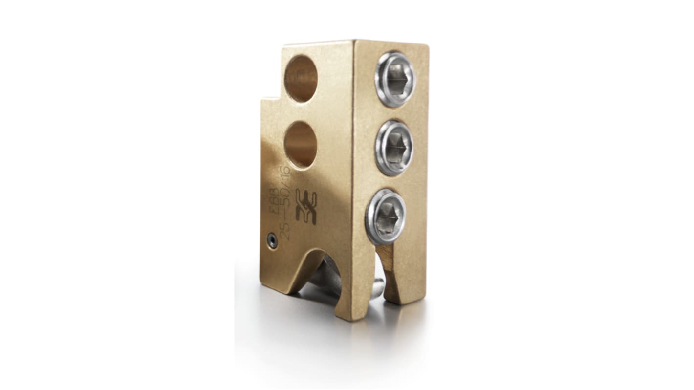 Weidmüller EBB Series Brass Distribution Unit, 50mm², 1-Level, Screw Termination, ATEX, IECEx